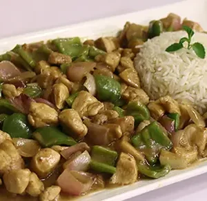 Flaming Black Pepper Chicken