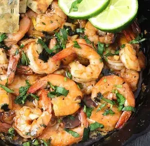 Flaming Black Pepper Prawn